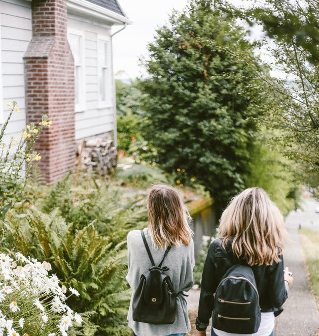 Friends Walking Home