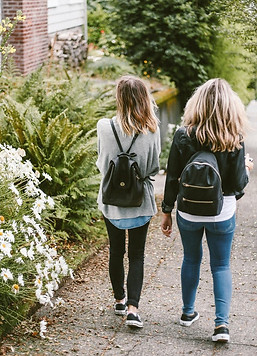 Friends Walking Home