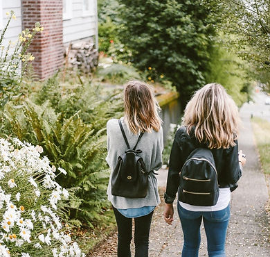 Friends Walking Home
