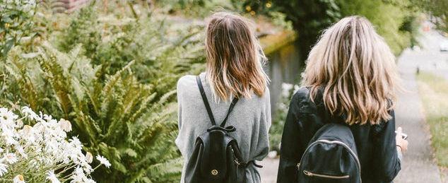 Friends Walking Home