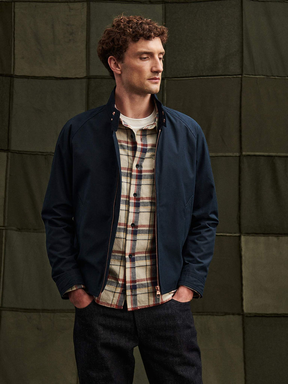 private white v.c. ベンタイル　ハリントン　ジャケット Private White VC Ventile Harrington Jacket - Sage Green