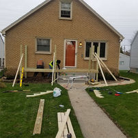 during front deck installation