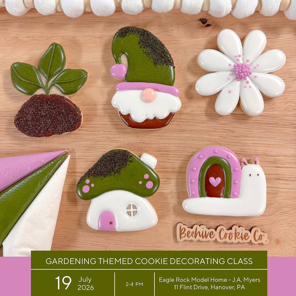 Gardening Themed Cookie Decorating Class