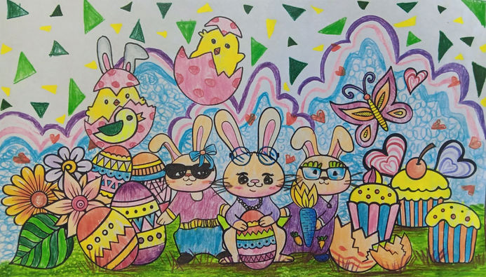 色彩繽紛復活節填色比賽 - 冠亞季軍得獎者-香港文創薈-HKCCI-繪畫比賽-填色比賽-電繪比賽-水墨畫比賽-攝影比賽-標語創作比賽-書法比賽