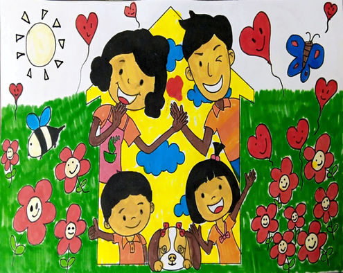 我們這一家繪畫比賽及填色比賽 - 冠亞季軍得獎者-香港文創薈-HKCCI-繪畫比賽-填色比賽-電繪比賽-水墨畫比賽-攝影比賽-標語創作比賽-書法比賽