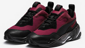 O Puma Thunder Spectra também será lançado combinando preto e burgundy