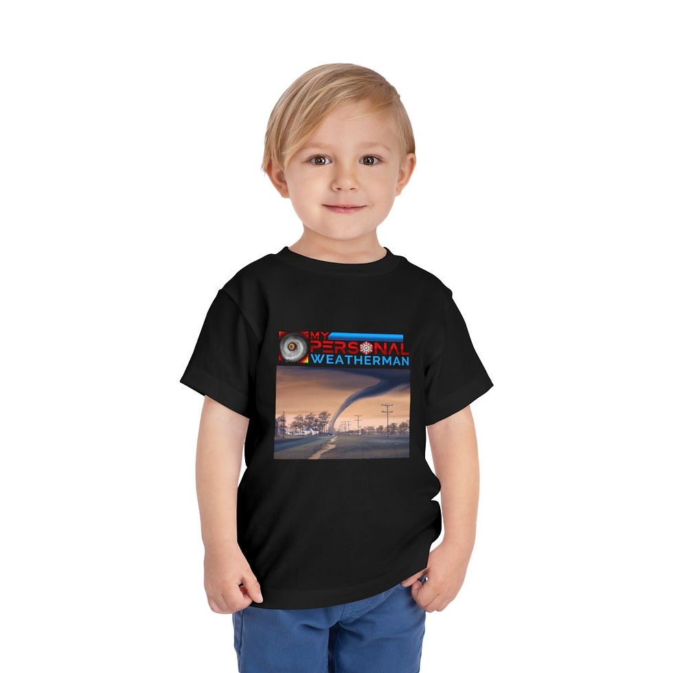 Thumbnail: My Personal Weatherman Tornado Toddler Short Sleeve Tee