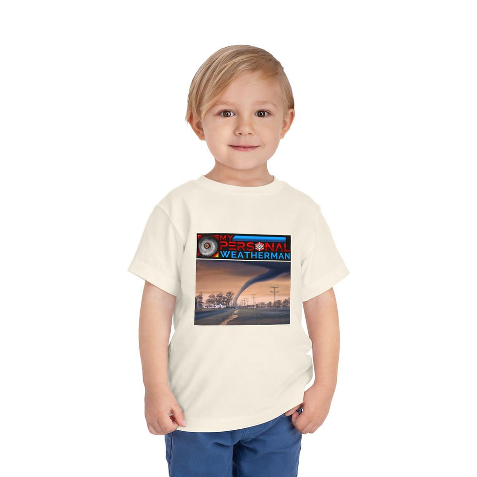 Thumbnail: My Personal Weatherman Tornado Toddler Short Sleeve Tee