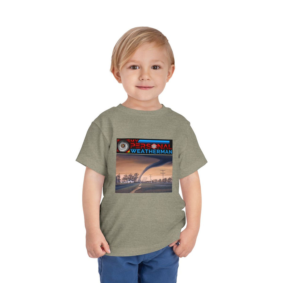 Thumbnail: My Personal Weatherman Tornado Toddler Short Sleeve Tee