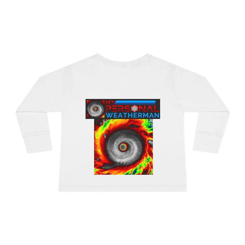 Thumbnail: My Personal Weatherman Hurricane Toddler Long Sleeve Tee