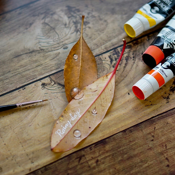 水滴を描いた写真