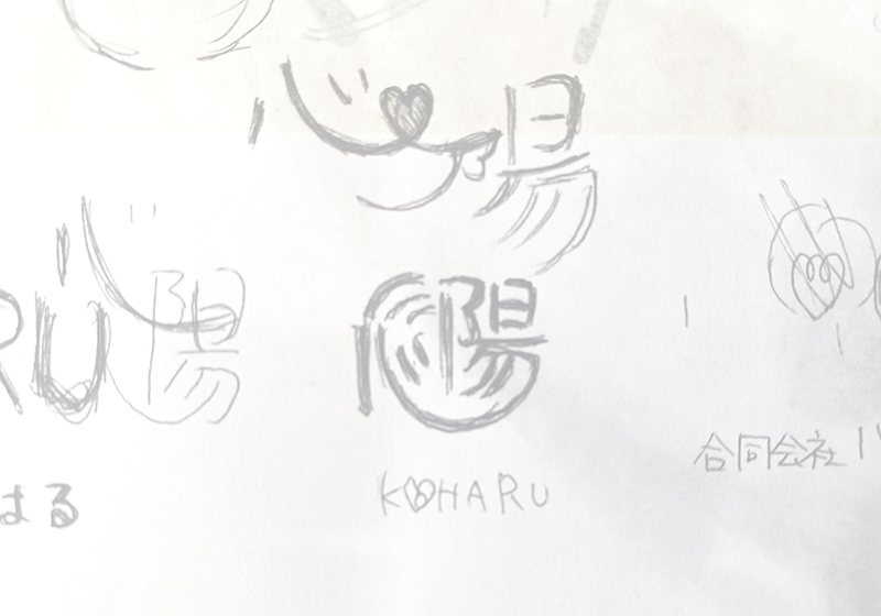 ロゴイメージのラフ