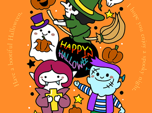 ハロウィンキャラクターのイラスト