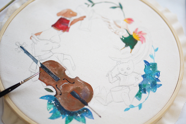 制作途中の作品