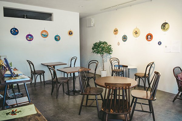 ffee&coでの展示の様子