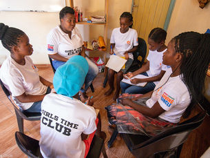 Mentor Procedure leads group of girls in Girls Time club