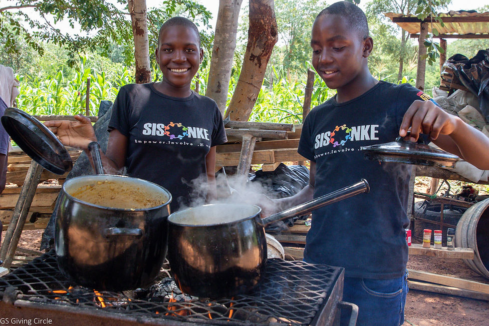 Sisonke boys are helping around the house with chores traditionally allocated to girls includes young Nqobile