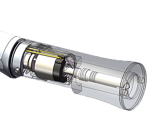 Generator LED for implant contra angle