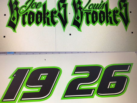 Race numbers & logos