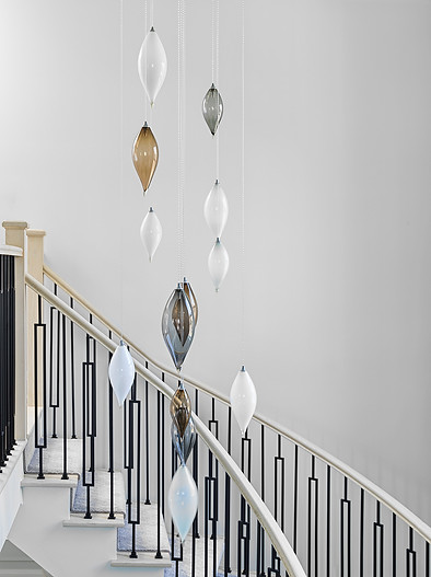Focus on Custom Staircase Chandelier