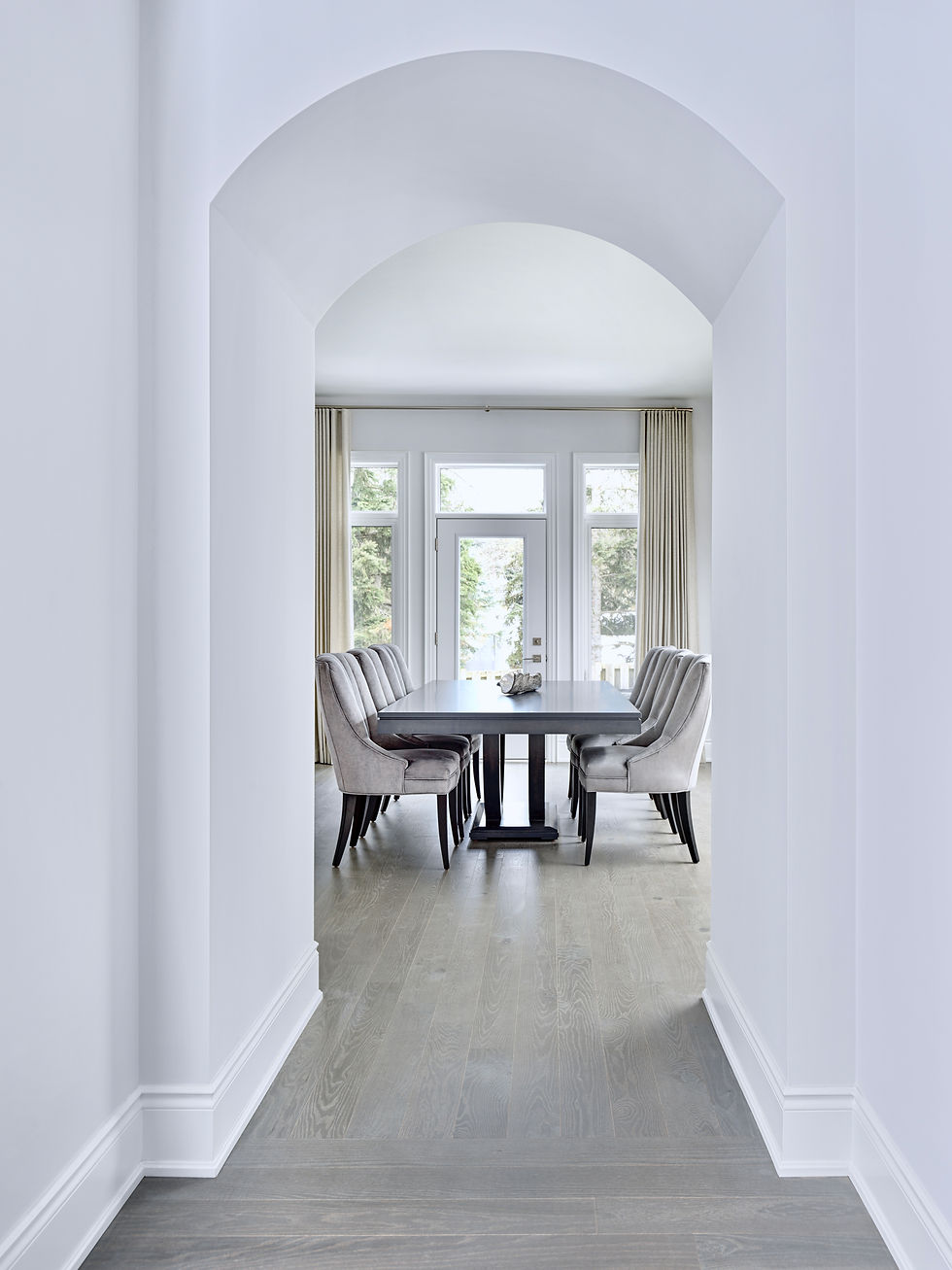 Arched hallway