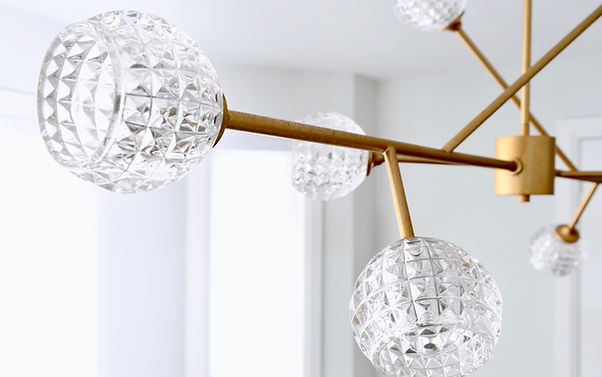 Brass Chandelier Detail