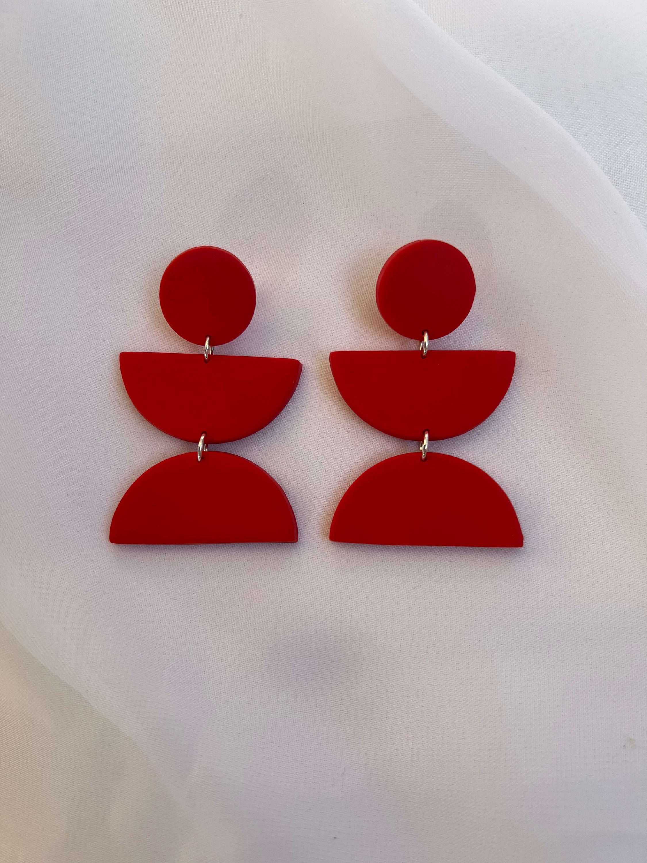 Brinco Carla - Vermelho