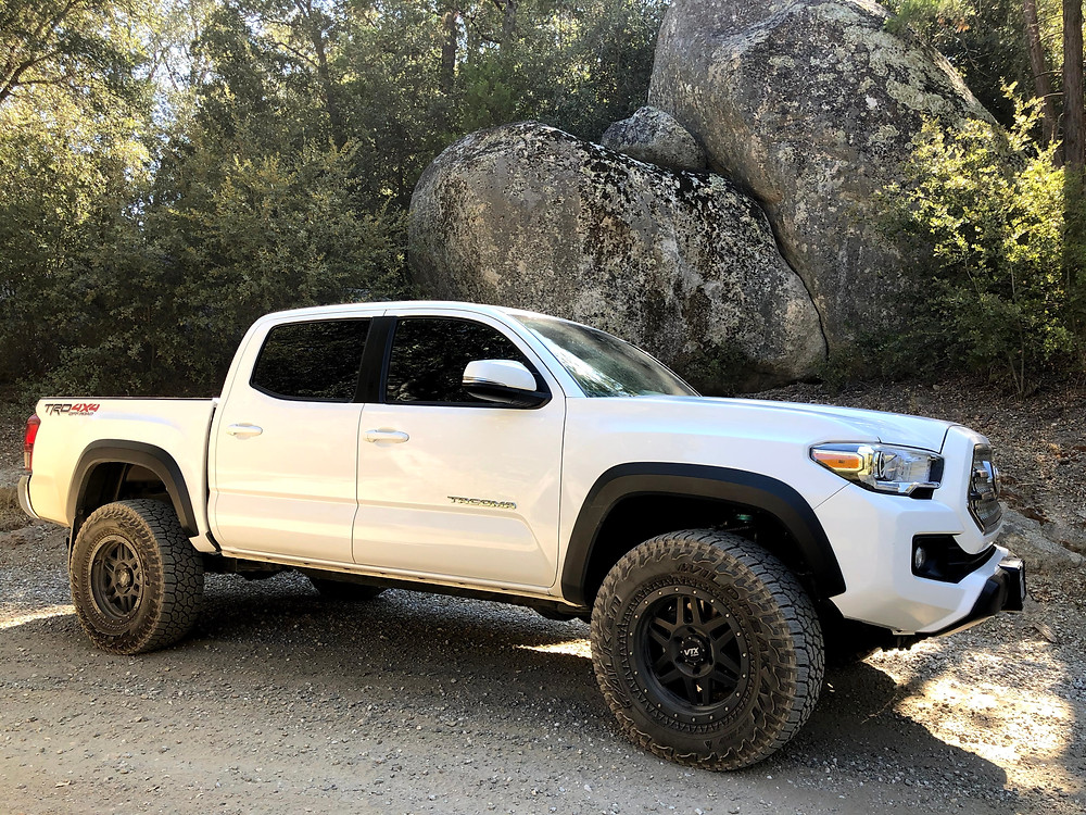 Saki our Tacoma handled the trails with ease
