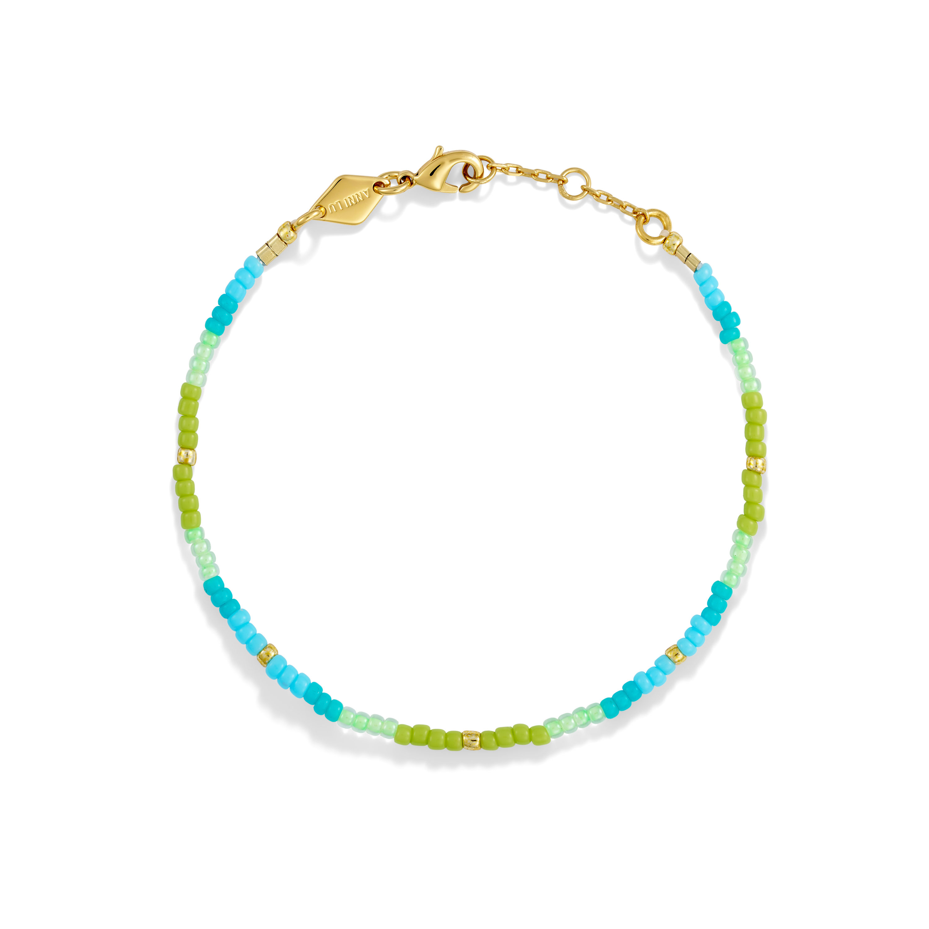 Anni Lu Tie Dye Bracelet aqua