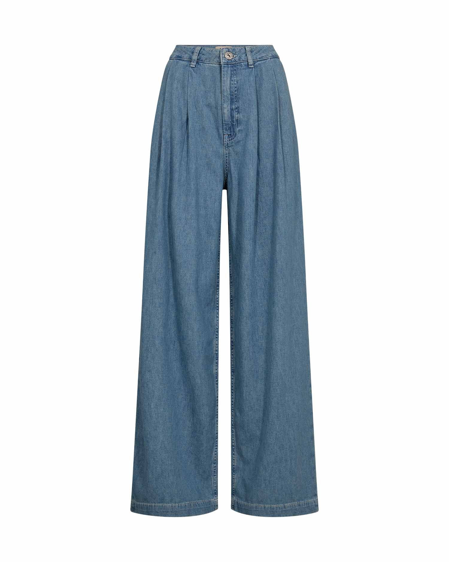 Mos Mosh Dagny Pleat Jeans lightblue