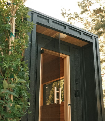 Private outdoor sauna