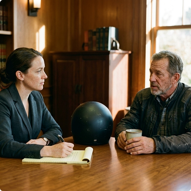 Attorney helping an injured Ohio rider deal with the insurance company
