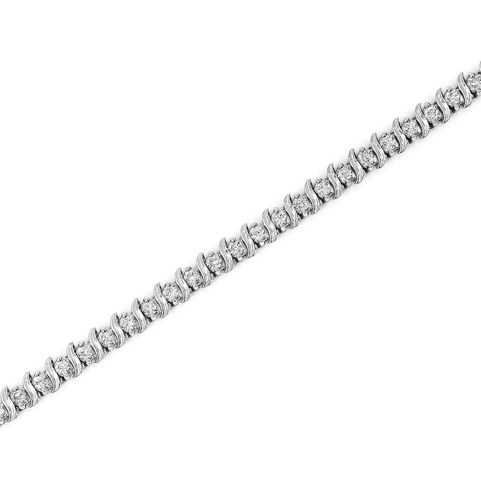 Classic White Gold Diamond Tennis Bracelet