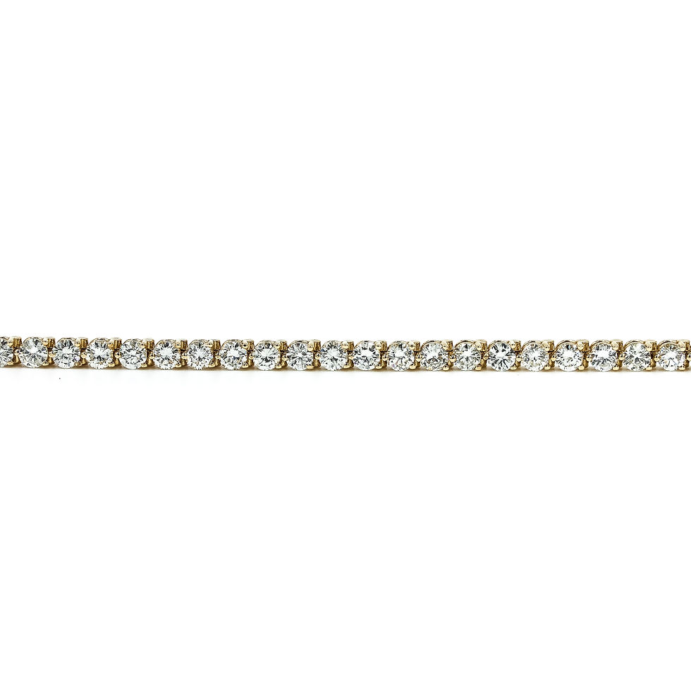 Thumbnail: Classic Yellow Gold Diamond Tennis Bracelet