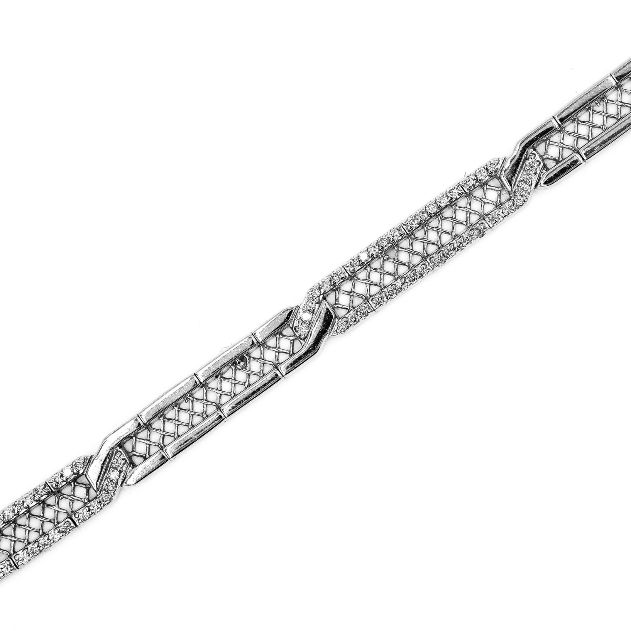 Classic White Gold Diamond Tennis Bracelet