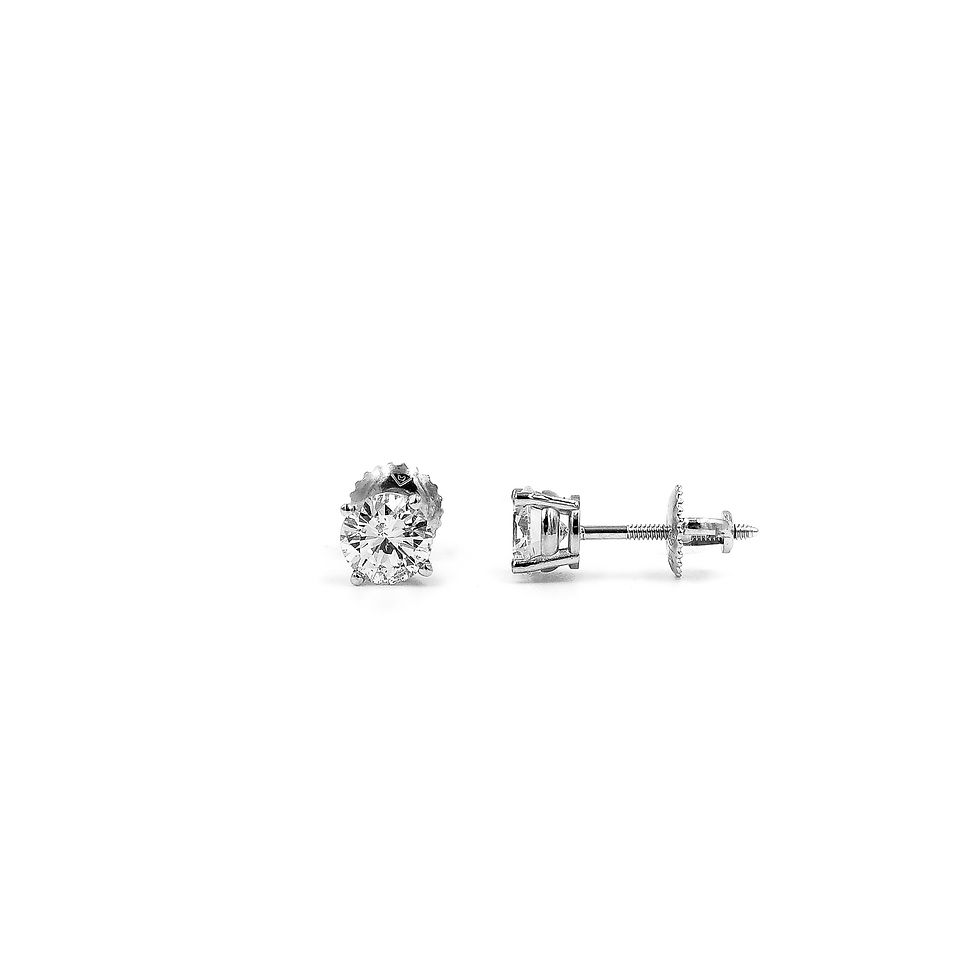 Thumbnail: Classic Diamond Basket Set Studs
