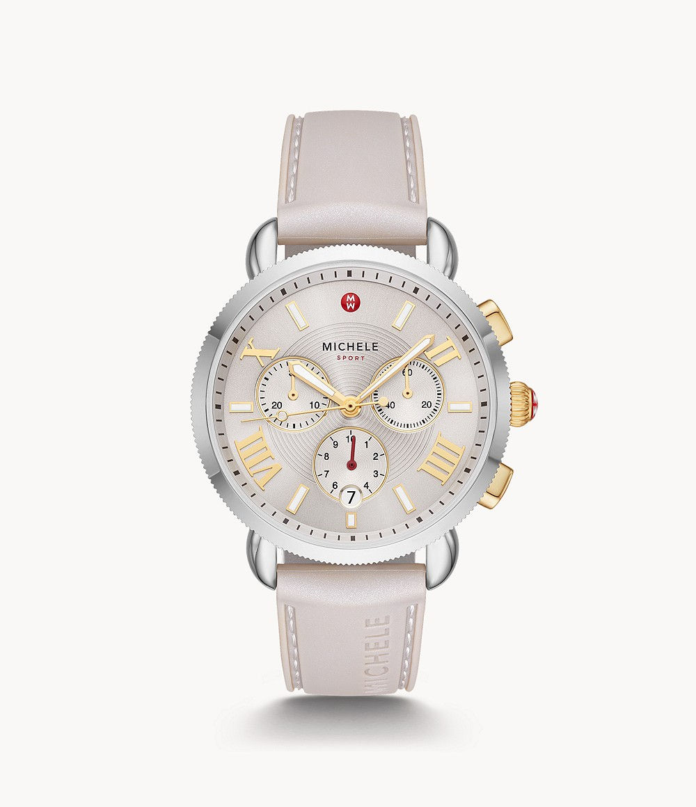 Michele Sporty Sport Sail Wheat Silicone Watch - MWW01P000010