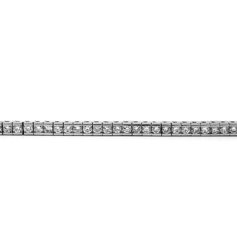 Thumbnail: Classic White Gold Diamond Tennis Bracelet