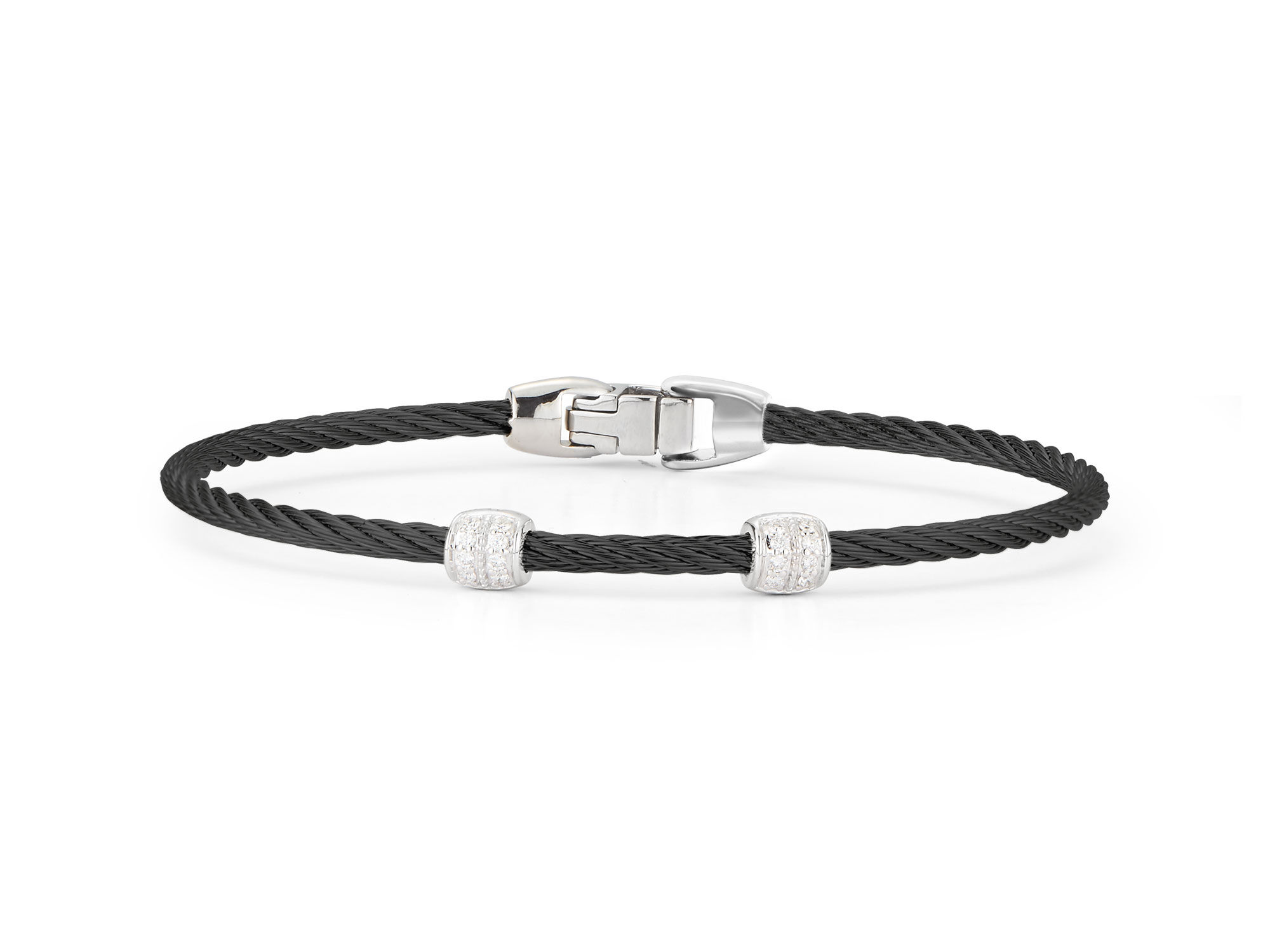 Alor Black Cable Double Station Stackable Bracelet Ref. 04-52-0927-11