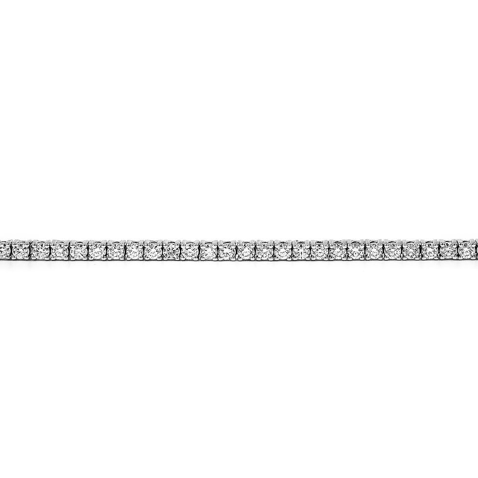 Thumbnail: Classic White Gold Diamond Tennis Bracelet