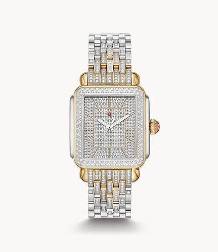 Michele Deco Two-Tone 18k Diamond Watch MWW06T000207 Mamari