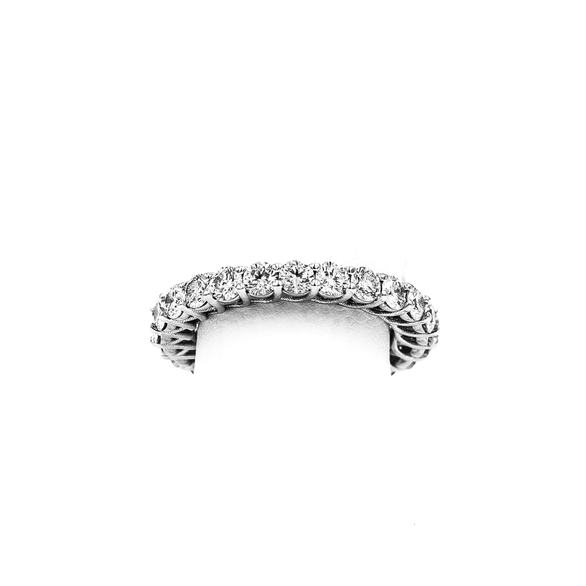 White Gold Eternity Band Diamond Ring