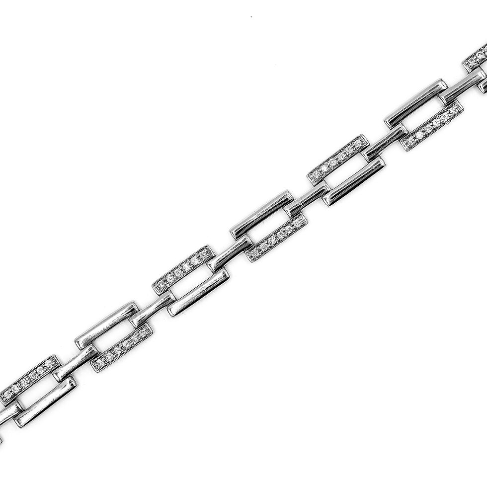 Thumbnail: Classic White Gold Diamond Tennis Bracelet