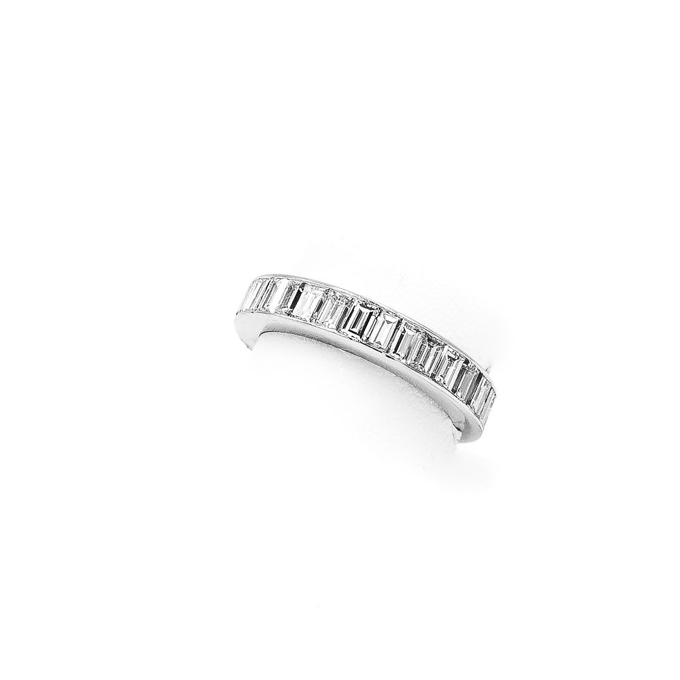 Thumbnail: Platinum Banquet Band Diamond Ring
