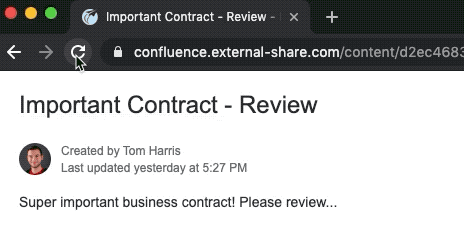 Review and amend contract documents in Confluence