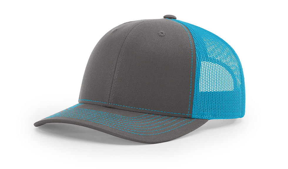 Charcoal / Neon Blue