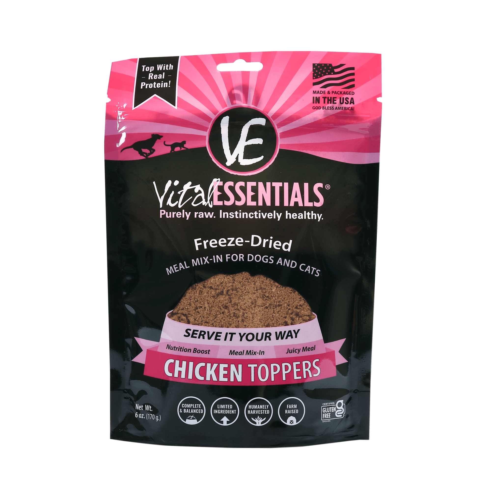 Vital Essentials Chicken Freeze-Dried Grain Free Meal Boost Topper