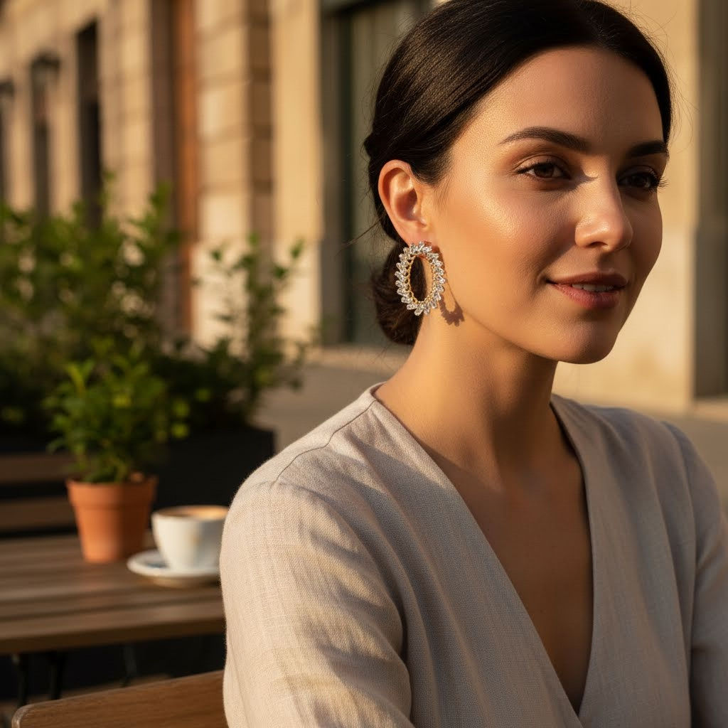 Zirconia earring - MPE7130