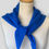 Thumbnail: Merino Wool Triangle Scarf in Cobalt Blue