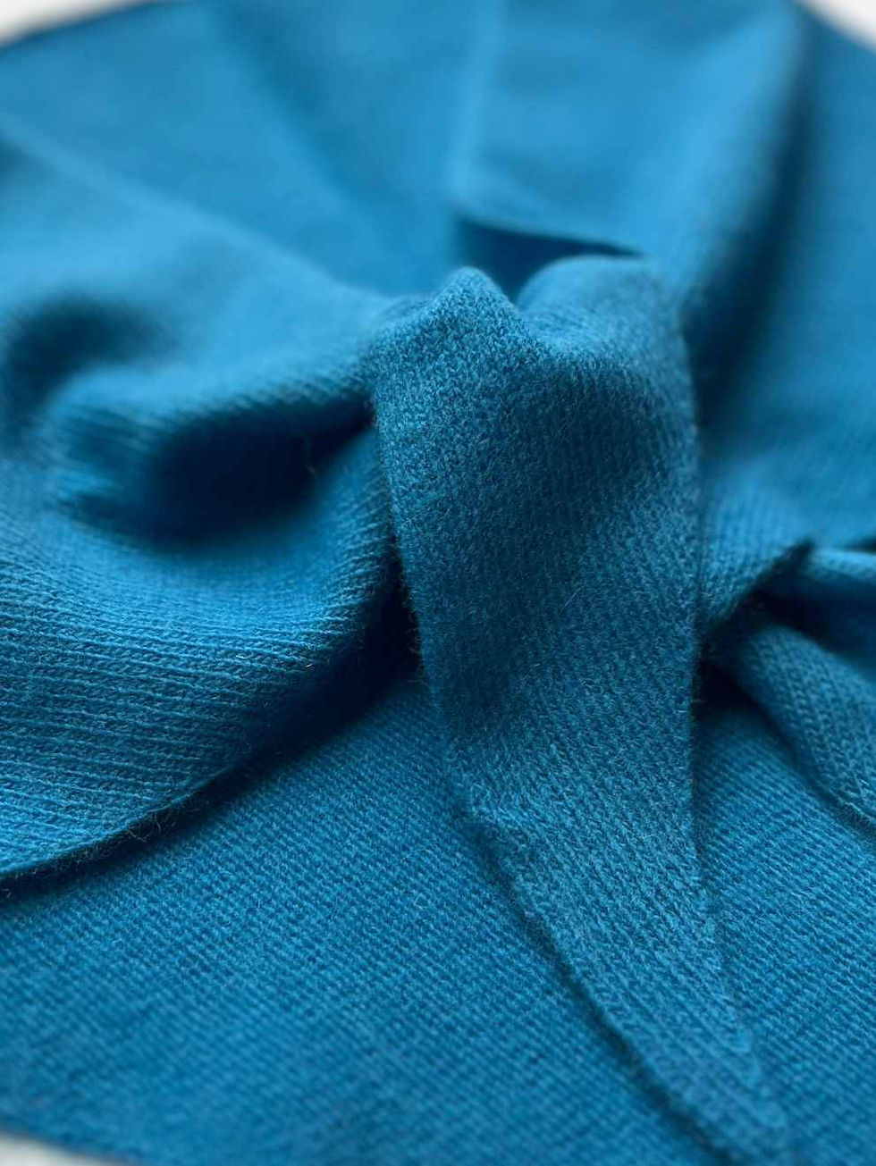 Thumbnail: Detail of Blue Triangle Scarf